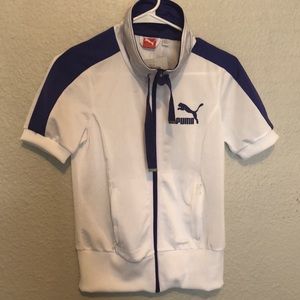 NWT “Summer T7” Short Sleeve Tracksuit White/Blue